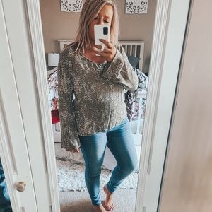 Olive Bell Sleeve Top